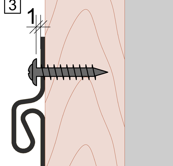 Схема фиксации сайдинга Döcke.