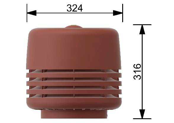 Döcke PREMIUM Выход вентиляционный ИЗЛ-160/700/ Колпак