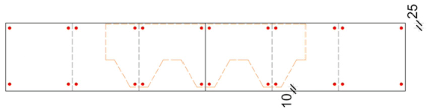 Схема крепления коньково-карнизной черепицы
                    Döcke на карнизе.