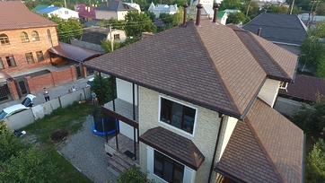 Гибкая черепица Premium, Женева, Арахис - 44