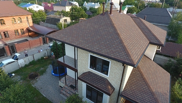 Гибкая черепица Premium, Женева, Арахис - 113