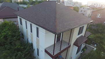 Гибкая черепица Premium, Женева, Арахис - 112